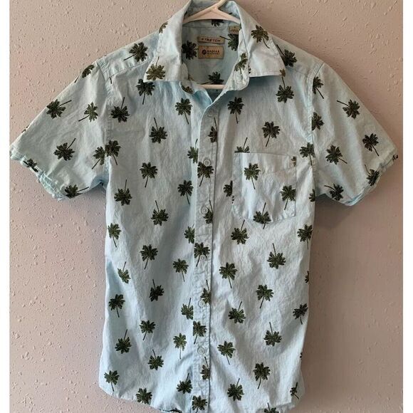 Haggar Other - Haggar Clothing Stretch Short Sleeved Button Up‎ Shirt Small Palm Trees Tropical